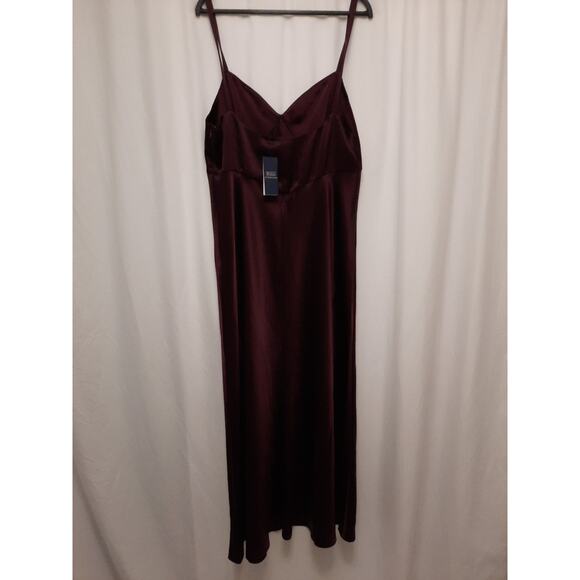 Ralph Lauren 16 Double-Faced Purple Satin Sleeveless Gown NWT msrp $598 READ - Picture 4 of 16